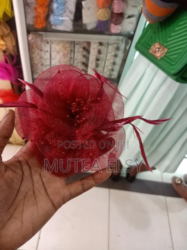 Maroon Micro Mini Fascinators - thumbnail 2