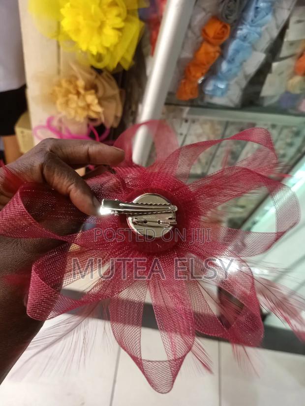 Maroon Micro Mini Fascinators - thumbnail 3