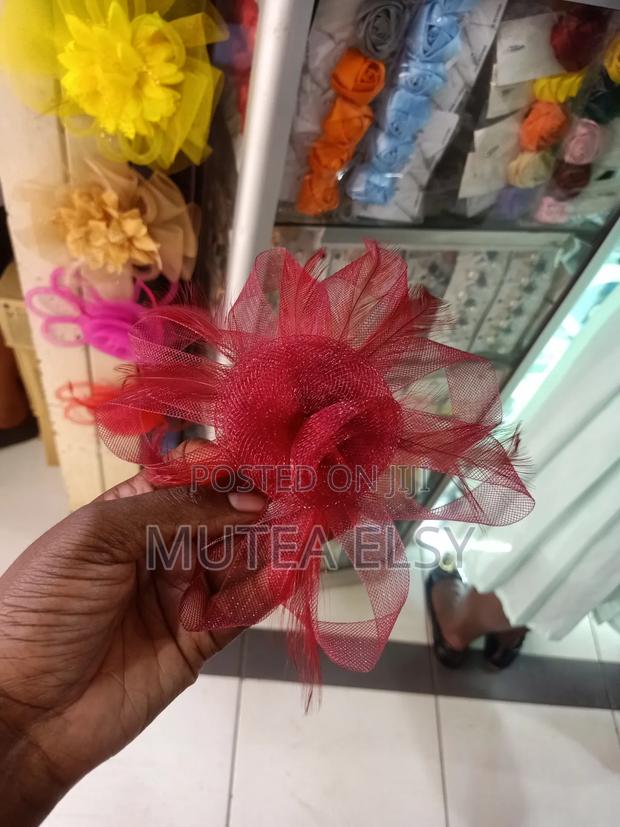 Maroon Micro Mini Fascinators - thumbnail 4