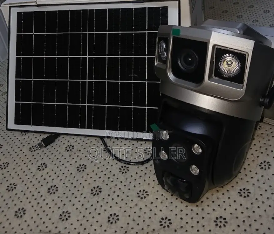 4g Dual Lens Solar Powered Camera Low Power Battery Solar Camera