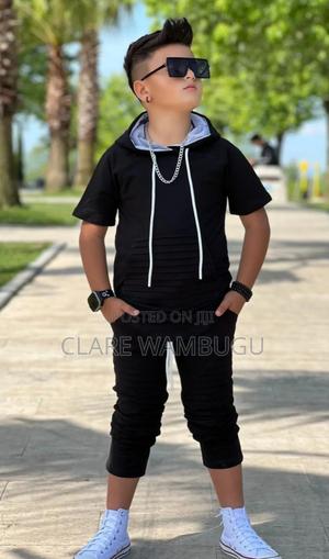 Boys Trouser + Hooded T-Shirt Set -Tr