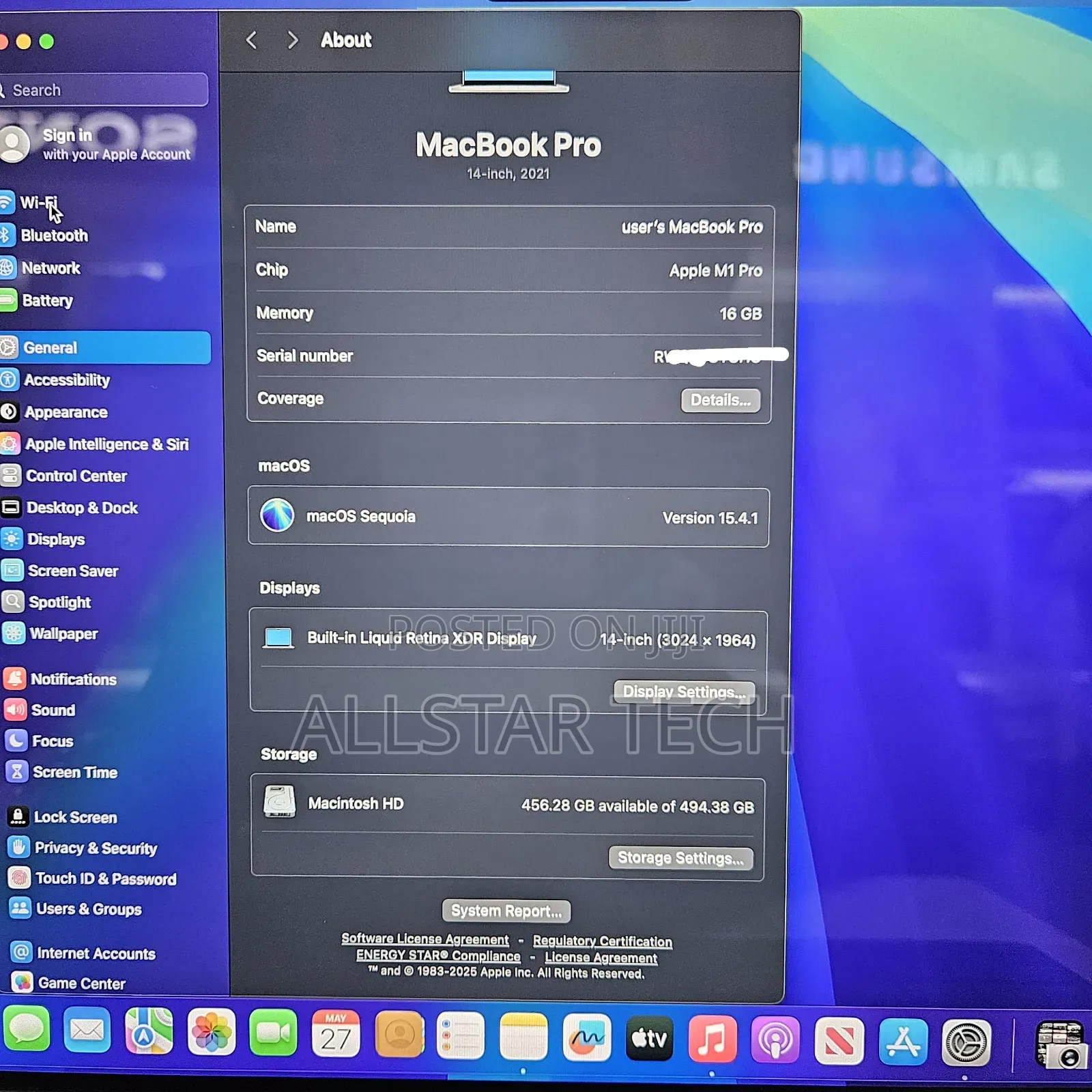 Laptop Apple MacBook Pro 2021 M1 16GB Apple M1 SSD 512GB