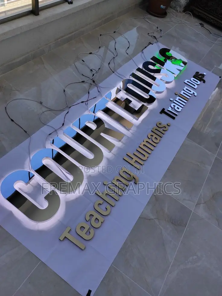Modern 3d Signage for Bold Brand Visibility