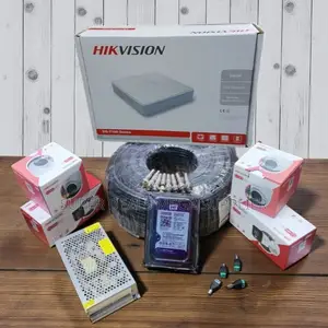 4 Camera 1080p Smart Hybrid Colored Night Vision CCTV Kit
