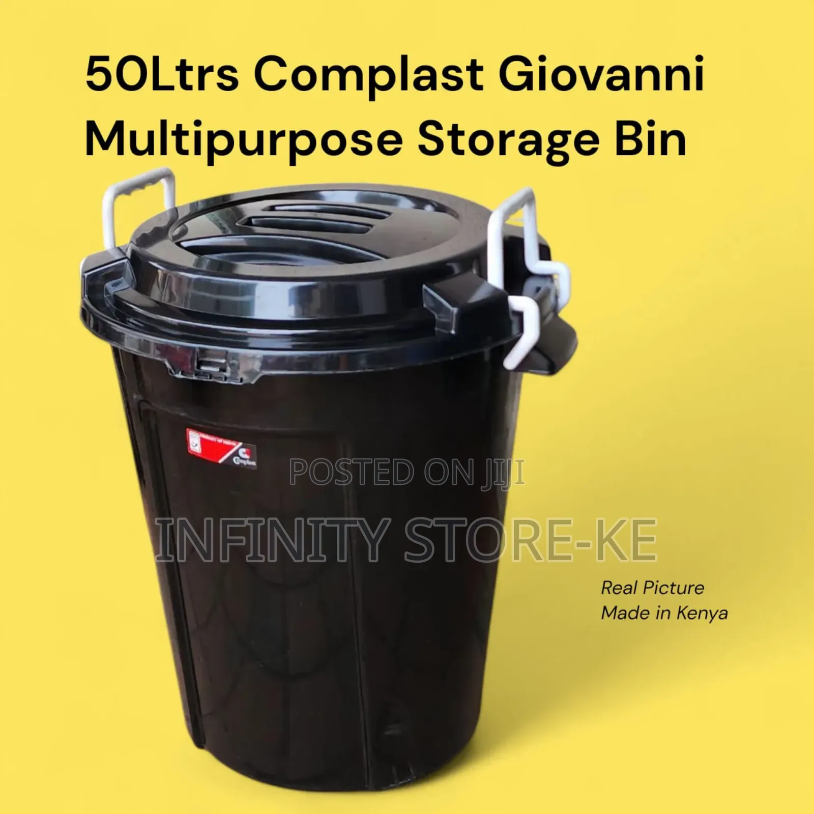 50ltrs Multi-Purpose Dustbin With Handles Storage Bin