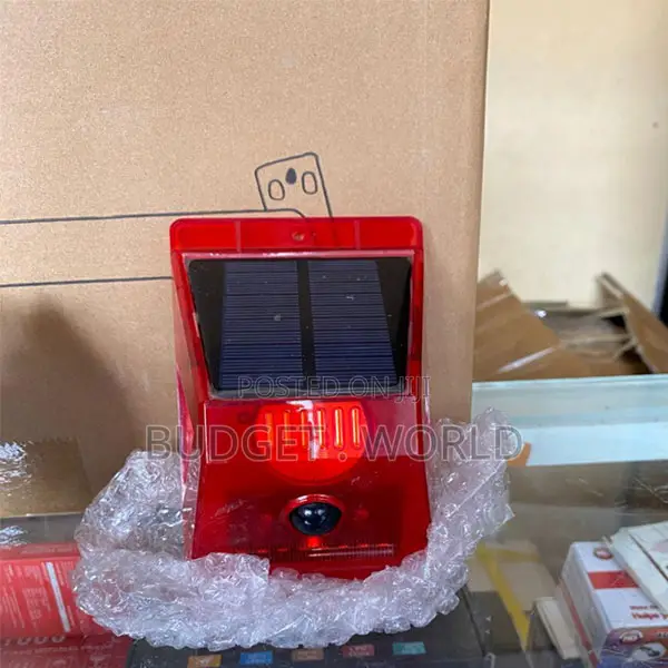 Solar Outdoor Motion Sensor Alarm With 13sound Outdoor Red Flashing