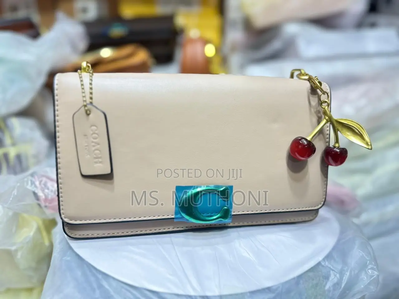 Coach Anna Foldover Crossbody Clutch in Signature