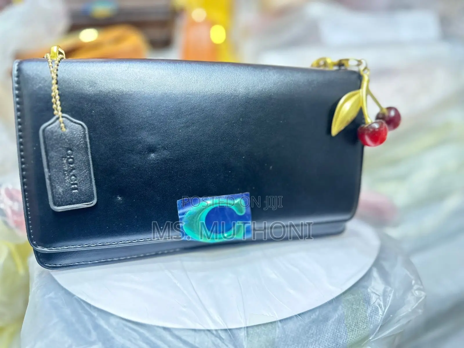 Coach Anna Foldover Crossbody Clutch in Signature