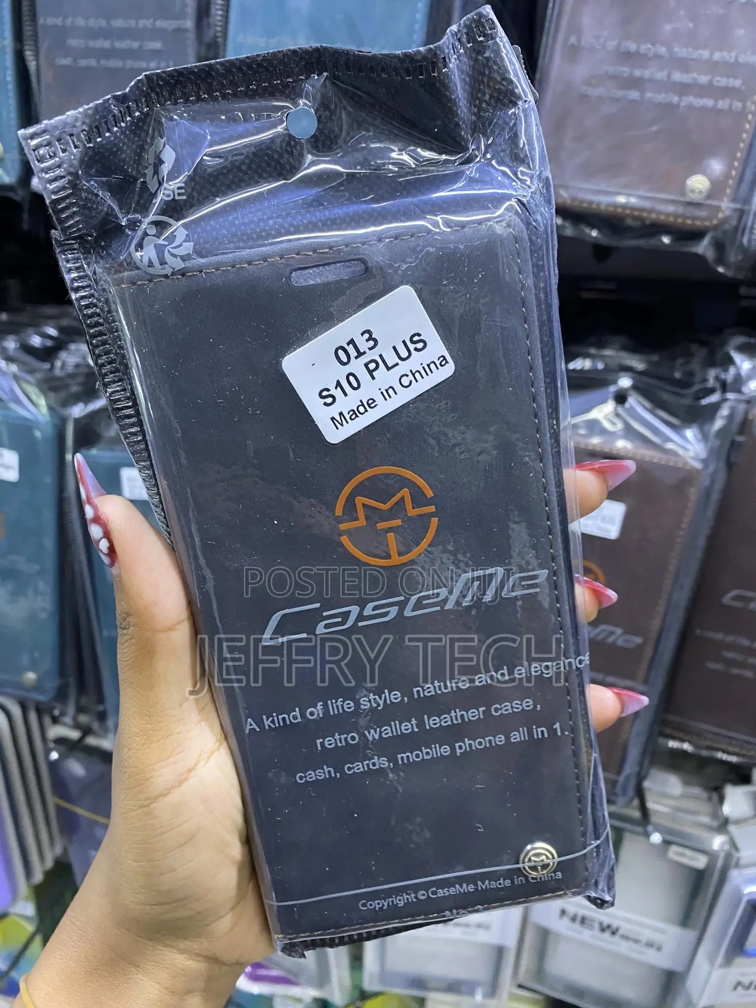 Xagzee Samsung Galaxy S10 Wallet Card Slots Casme Flip Case