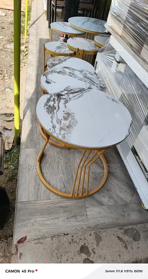 Imported Modern Marble Nesting Coffee Table 3 In 1