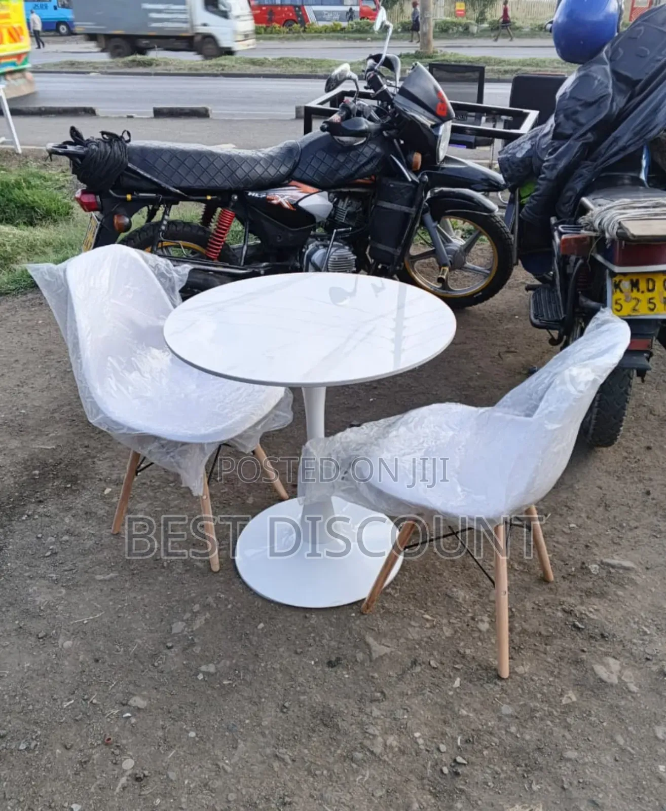 2seater Marble-Look Dining Tables