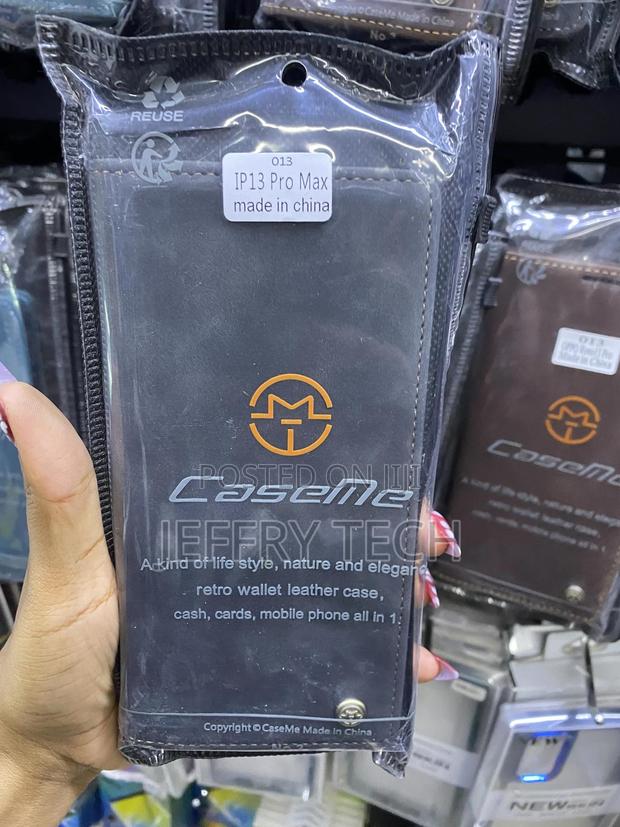 Nianl Leather Flip Case Wallet for iPhone 13 Pro Max - main view