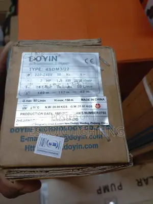Doyin Ac Submersible Water Pumps – Borehole Irrigation Pumps