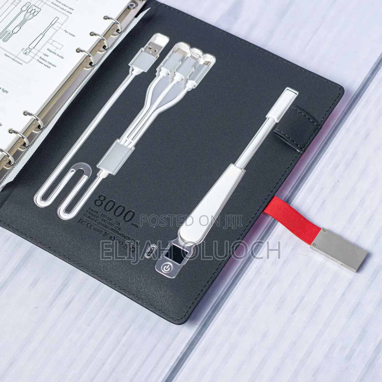 Advanced Smart A5 Notebook Portfolio, With Pendrive, Wireless Charging