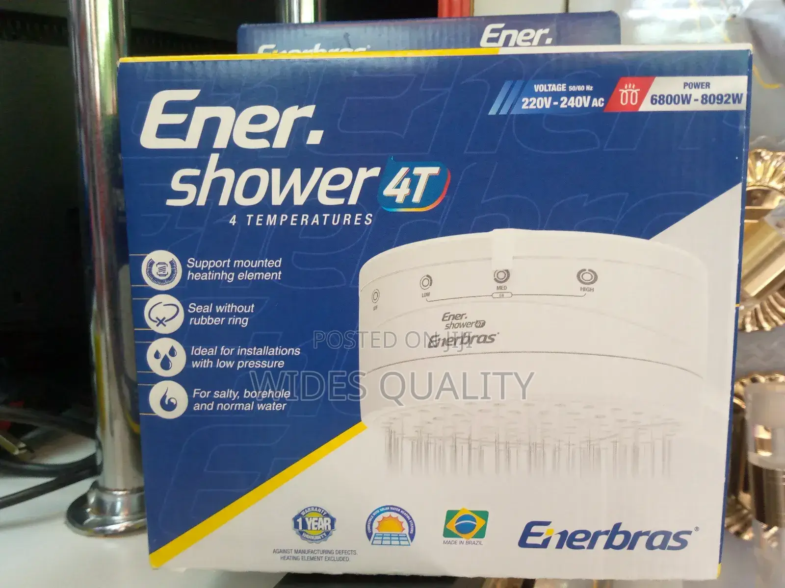 4t Ener Shower.4t Hot Water Shower Head