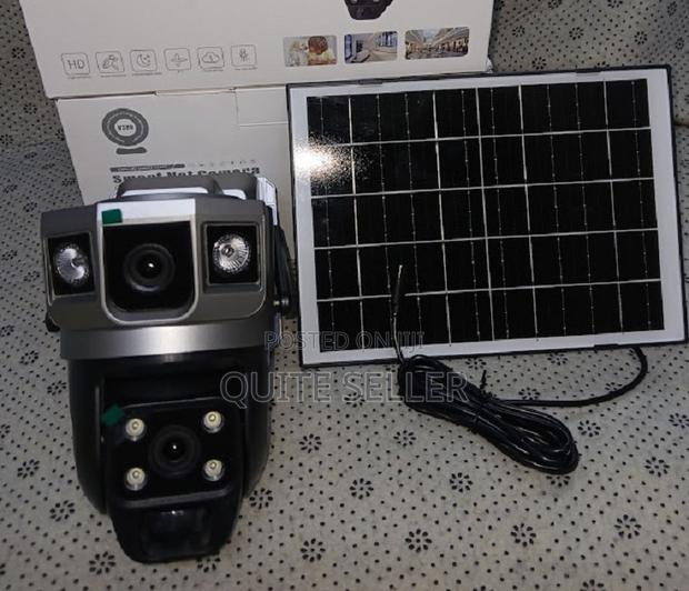 Solar Light Dual Lens 4g Solar Powered PTZ Camera 360° Pan Tilt - main view