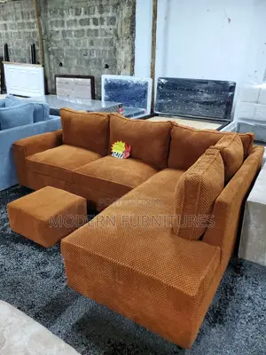 Brown L Sofa