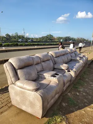 7 Seater Semi Recliner Sofa