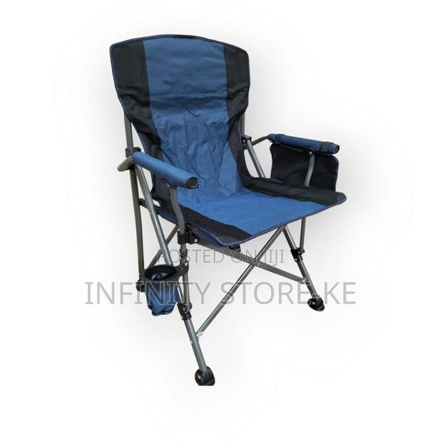 Heavy-Duty Folding Camping Chair With Cup Holder - main view