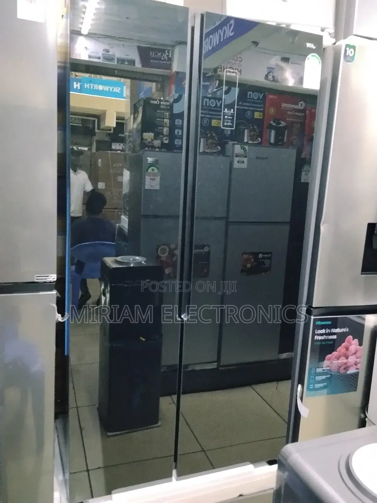 TCL Side by Side 521 Litres P692sbbg Black No Frost Fridge