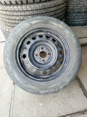 15-Inch Black Steel Rims With Tyres | Durable Reliable Wheel Set