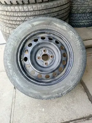 15-Inch Black Steel Rims With Tyres | Durable Reliable Wheel Set
