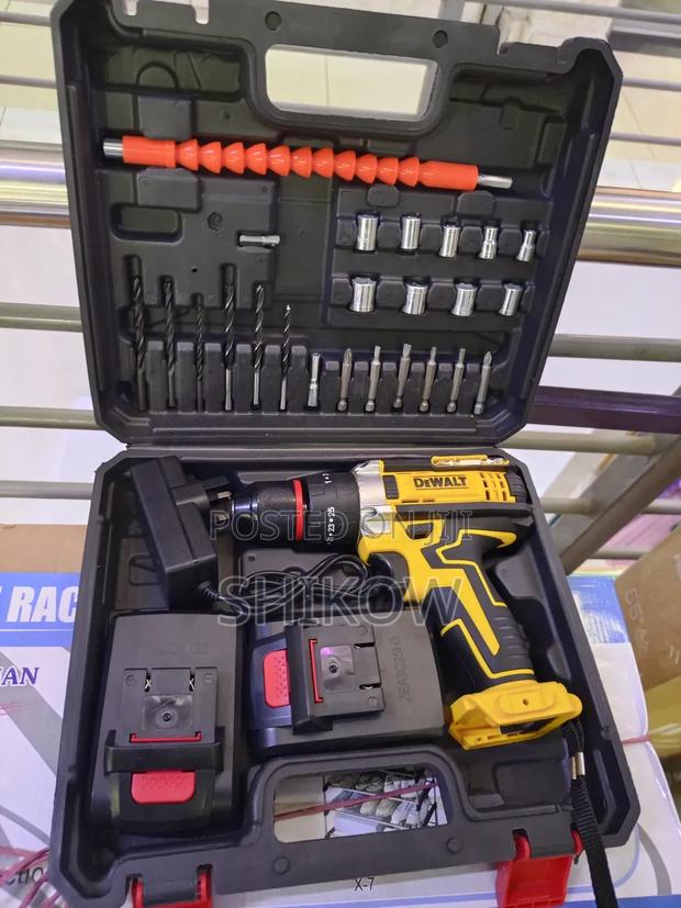 Dewalt 36v Cordless Drill Set With 2 Batteries Accessories