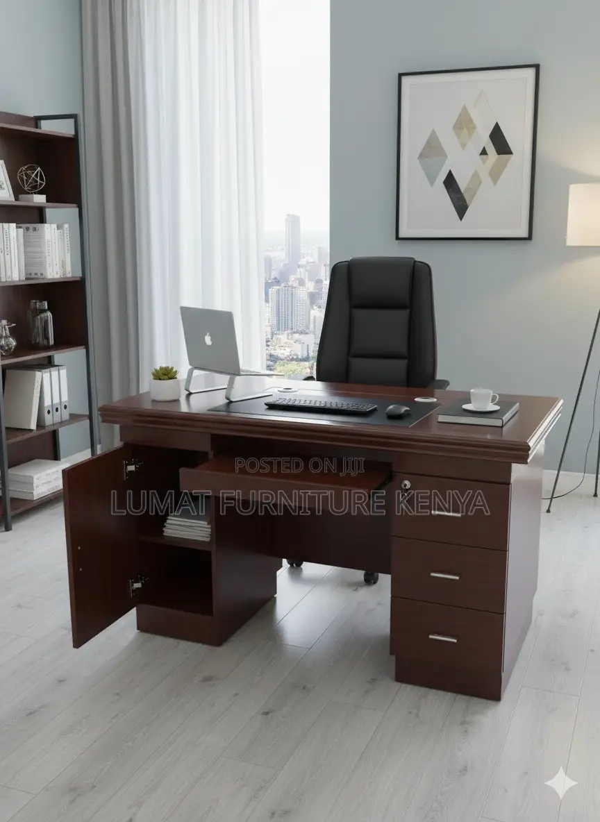 Simple Executive Desk With Drawers