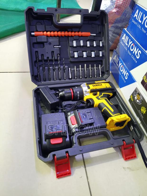Dewalt 36v Electric Cordless Drill Tool Set With Drill Bits Sockets