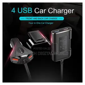Qc3.0 Front and Rear Seat Car Charger 40w 8a Fast Charger