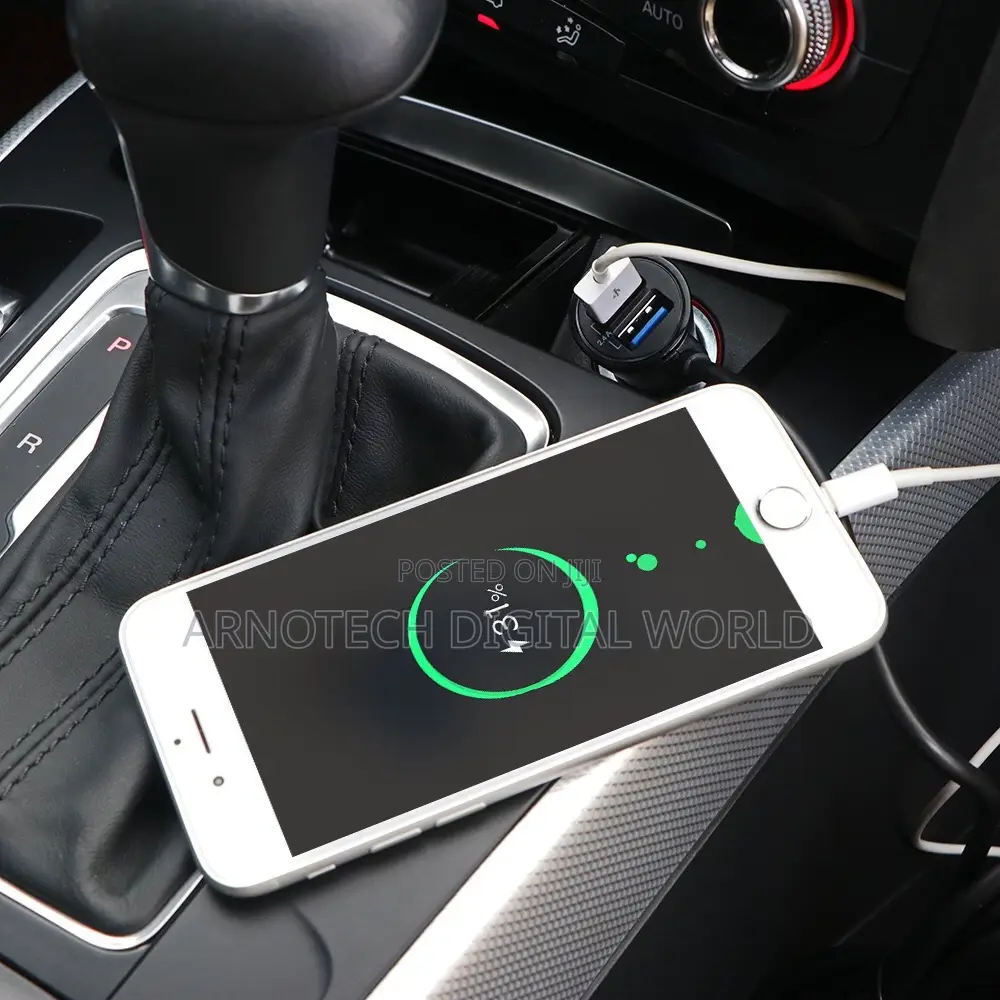 Qc3.0 Front and Rear Seat Car Charger 40w 8a Fast Charger