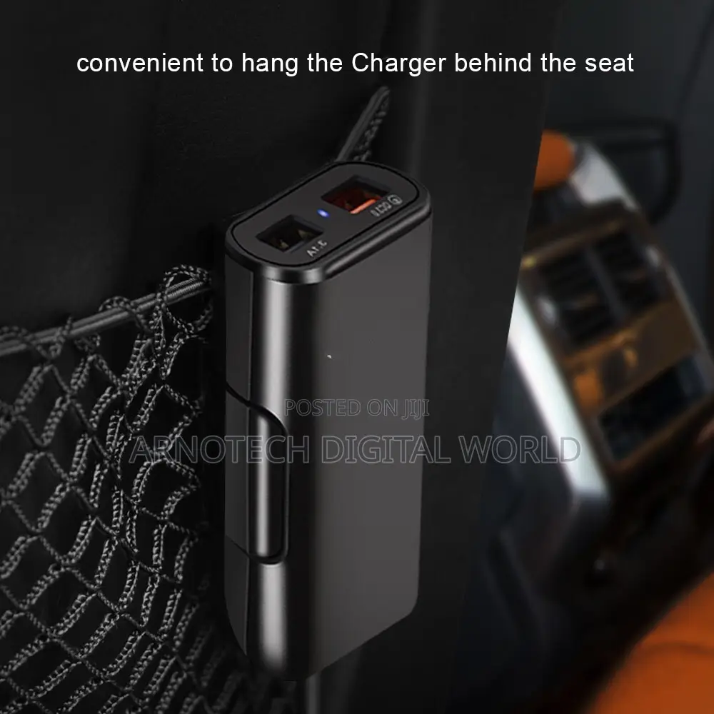 Qc3.0 Front and Rear Seat Car Charger 40w 8a Fast Charger