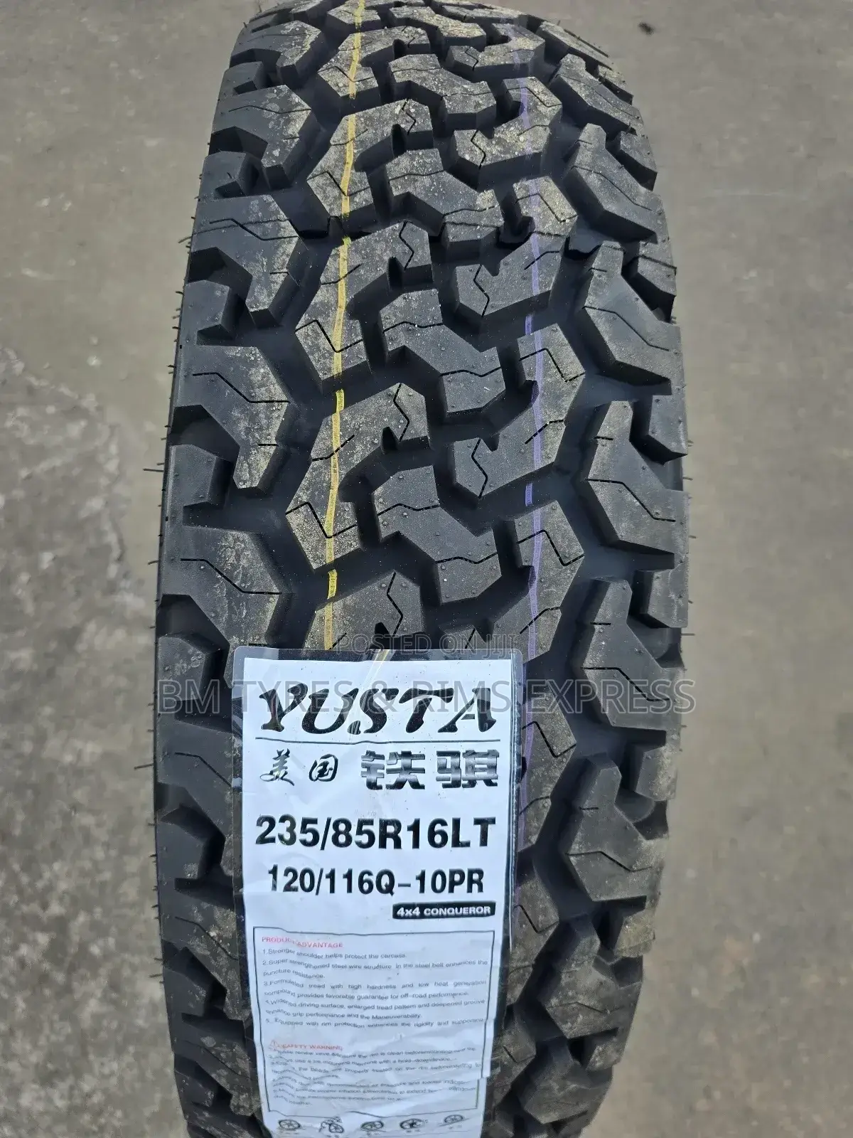 235 /85 R16 Yusta Tyres(All Terrein)