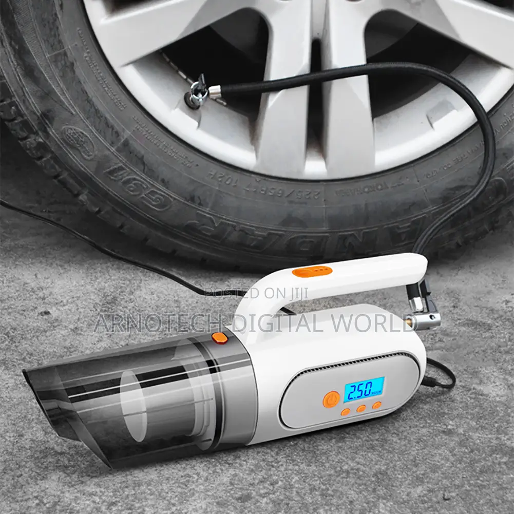 Digital Car Inflator With Vacuum Cleaner
