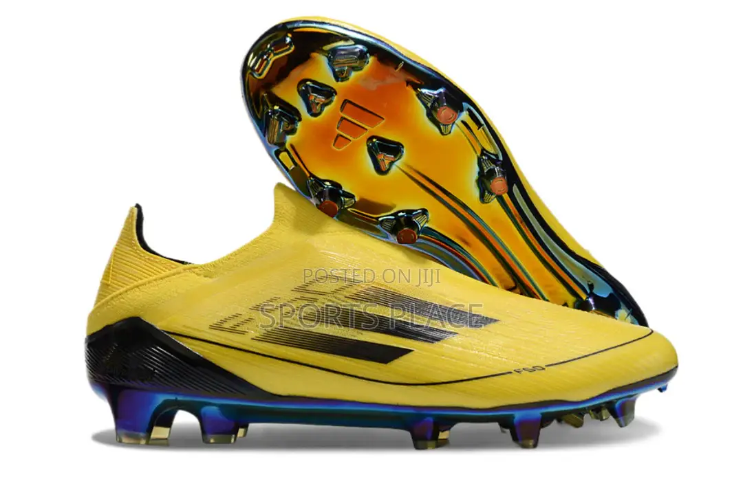 Adidas F50 Yellow Laceless Football Boots - Explosive