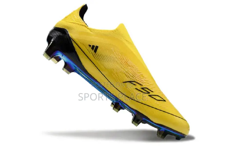 Adidas F50 Yellow Laceless Football Boots - Explosive