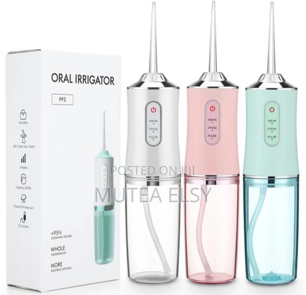 White,Green Pink 4 Nozzle New Dental Water Jet Oral Irrigator