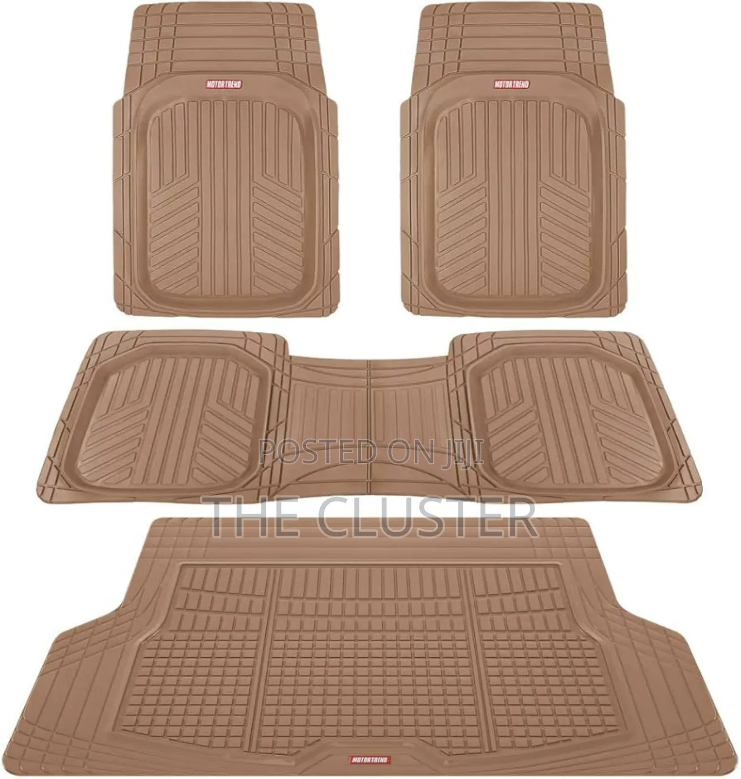 5 Piece Brown Car Mat