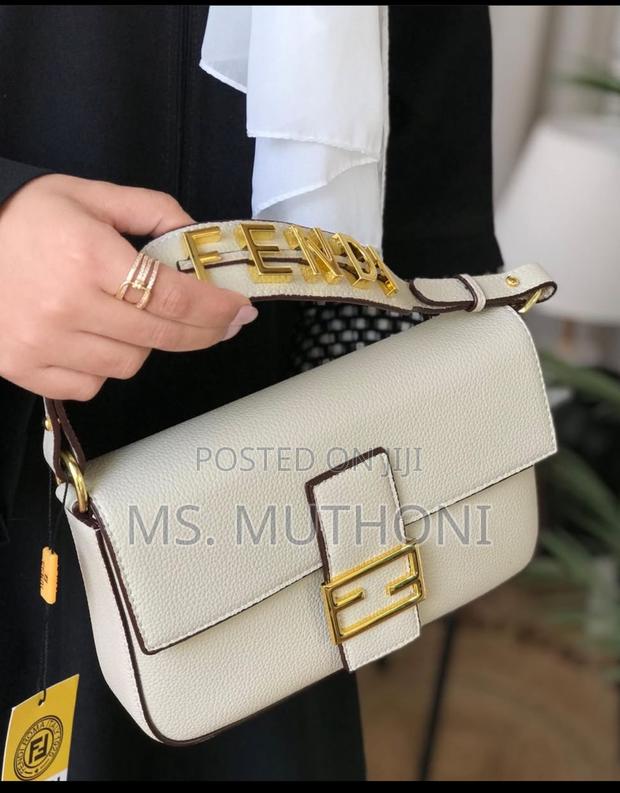 Fendi Medium Baguette Bag With Gold Hardware. - main view