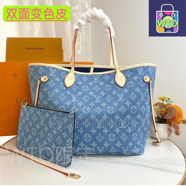 Louis Vuitton Neverfull Mm Monogram Denim Tote Bag - thumbnail 3
