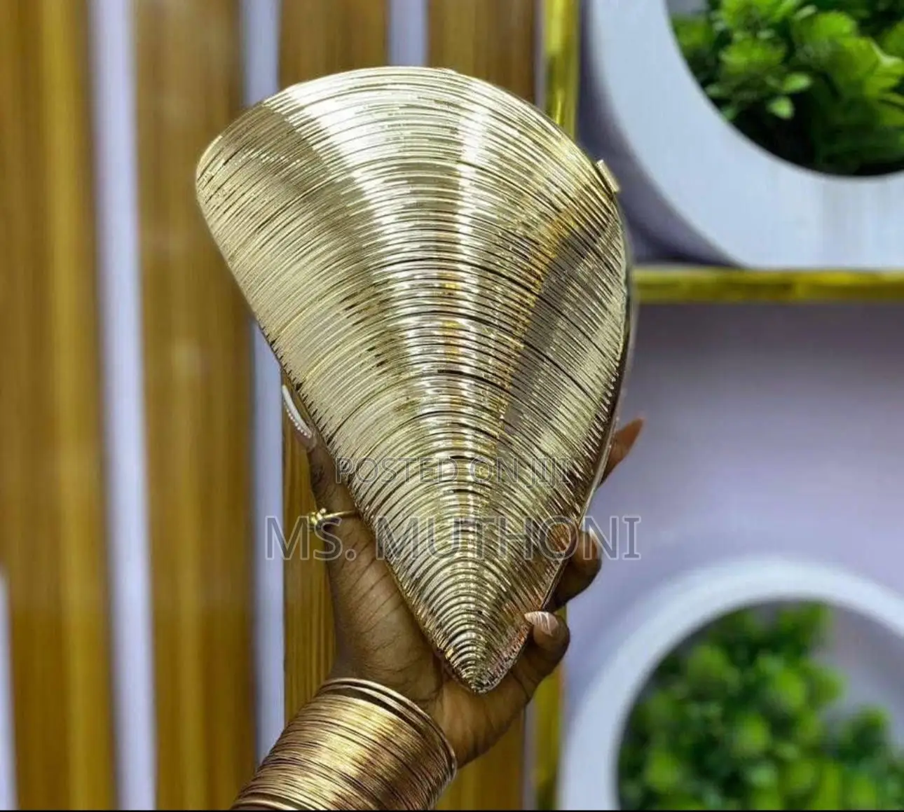 Dinner / Bridal Spiral Clutch Purse.