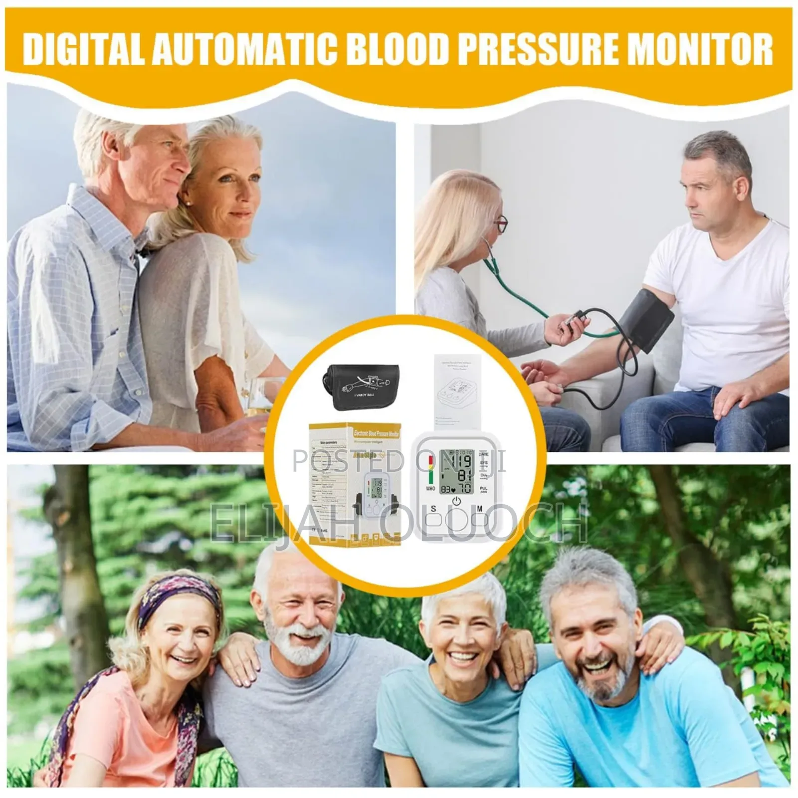Digital Arm Wrap Type Pulse N Blood Pressure Monitor