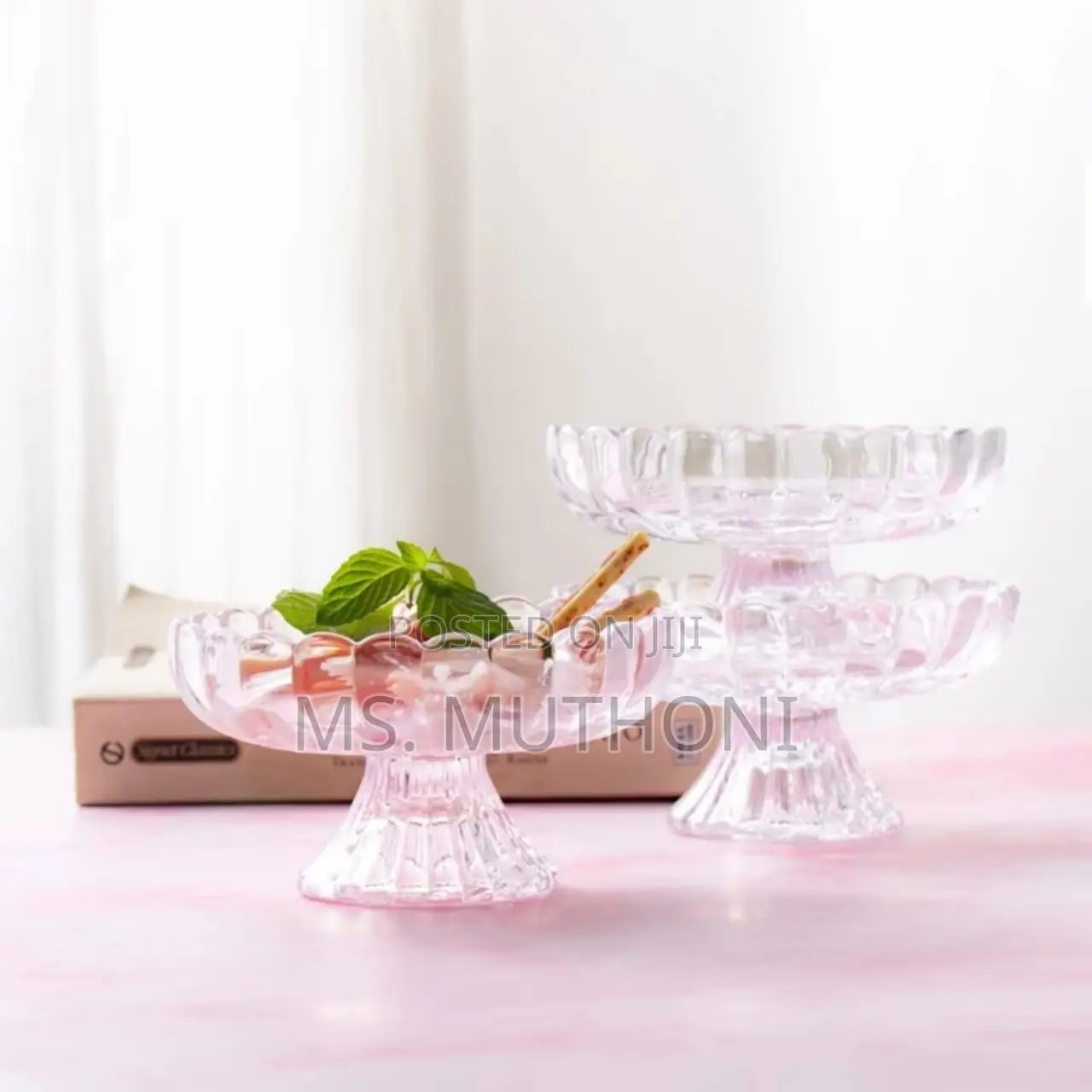 6 Pc Blinkmax Ice Cream Glass Cup (Ice Cream, Desserts, Fruit Salads,)