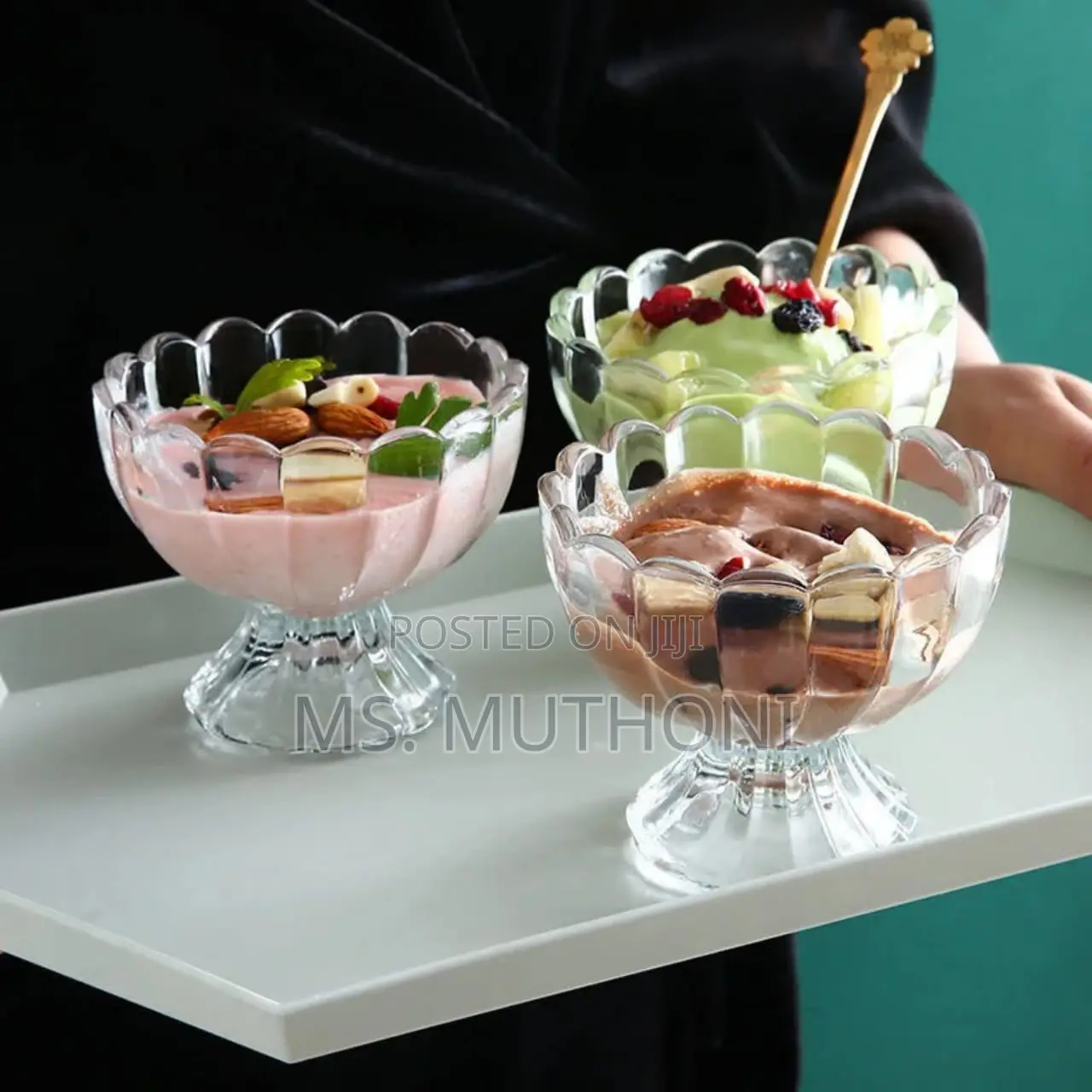 6 Pc Blinkmax Ice Cream Glass Cup (Ice Cream, Desserts, Fruit Salads,)