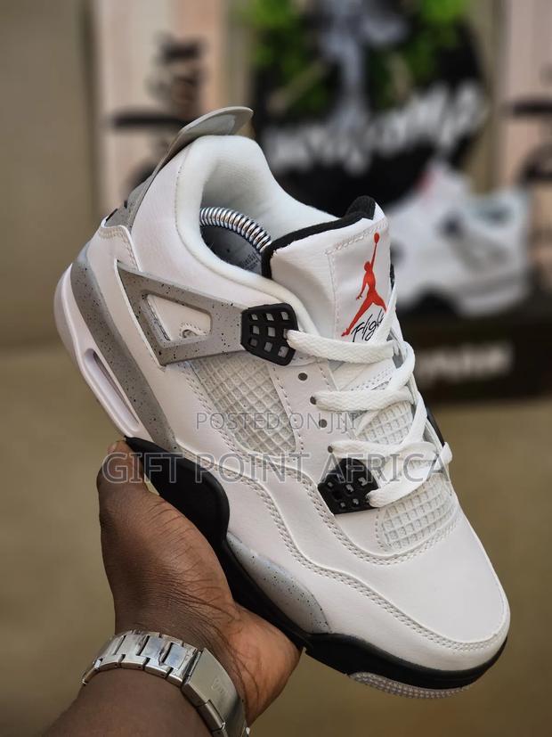Nike Air Jordan 4 Retro "White Cement" Sneakers. - thumbnail 2