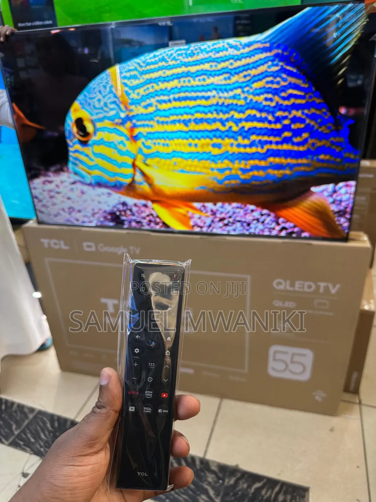 TCL 55′′ Qled Uhd HDR Pro Google Tv Latest Model Frameless