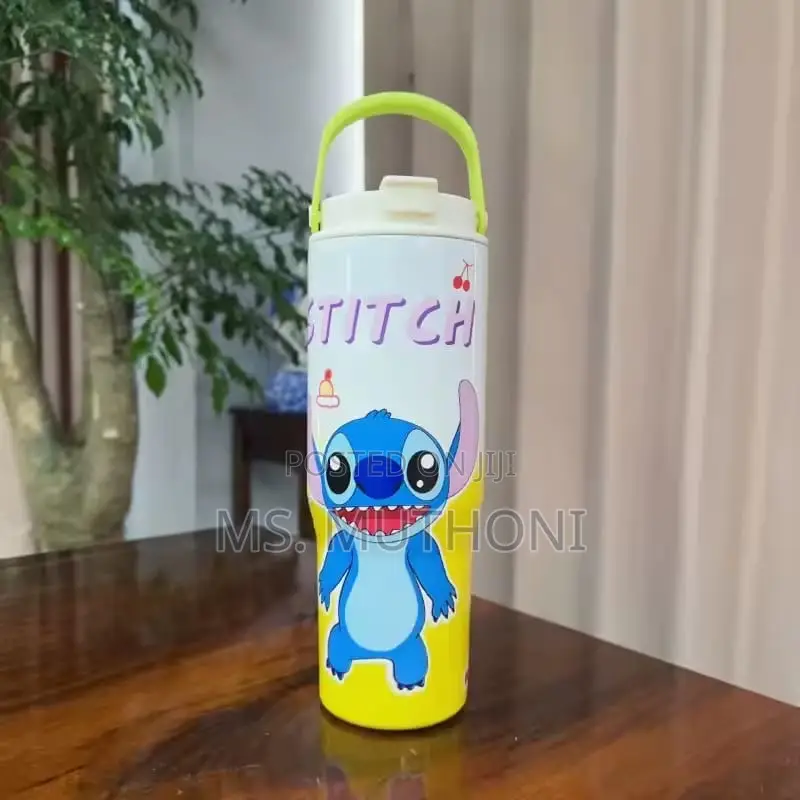 Disney Lilo Stitch Character Stainless Steel Water Bottles.