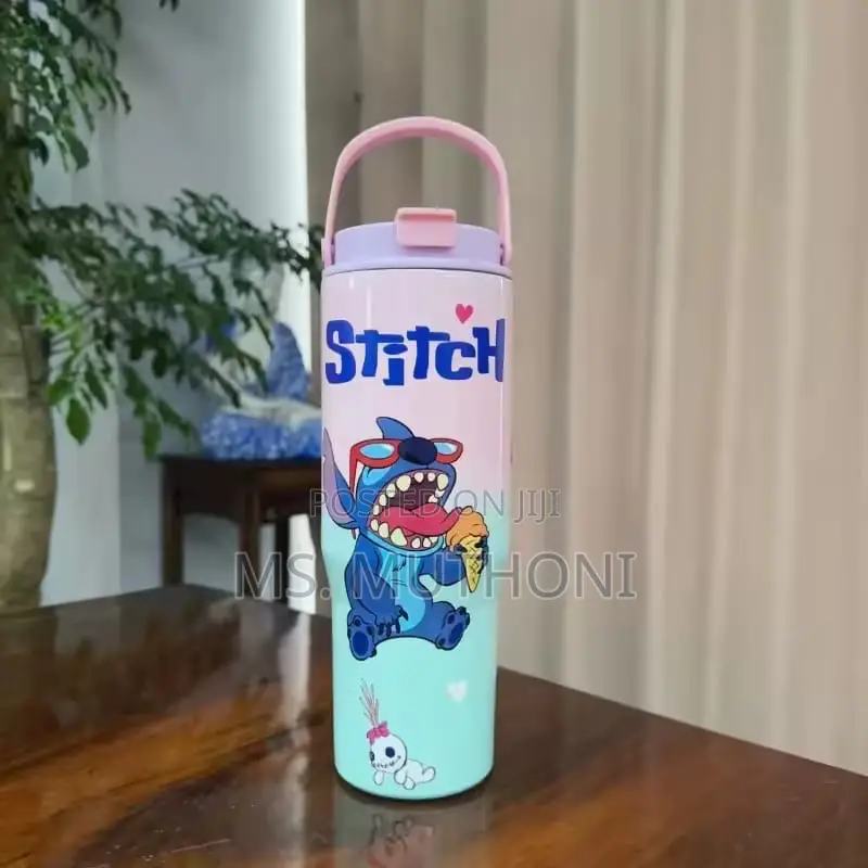 Disney Lilo Stitch Character Stainless Steel Water Bottles.