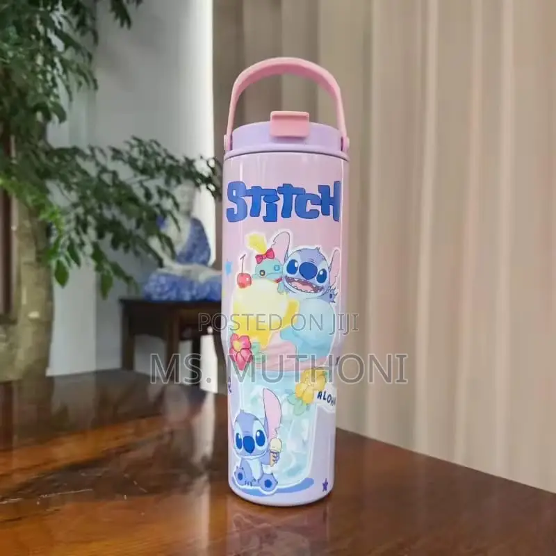 Disney Lilo Stitch Character Stainless Steel Water Bottles.