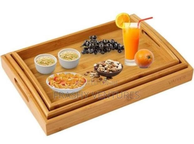 3in 1 Bamboo Serving Trays - main view
